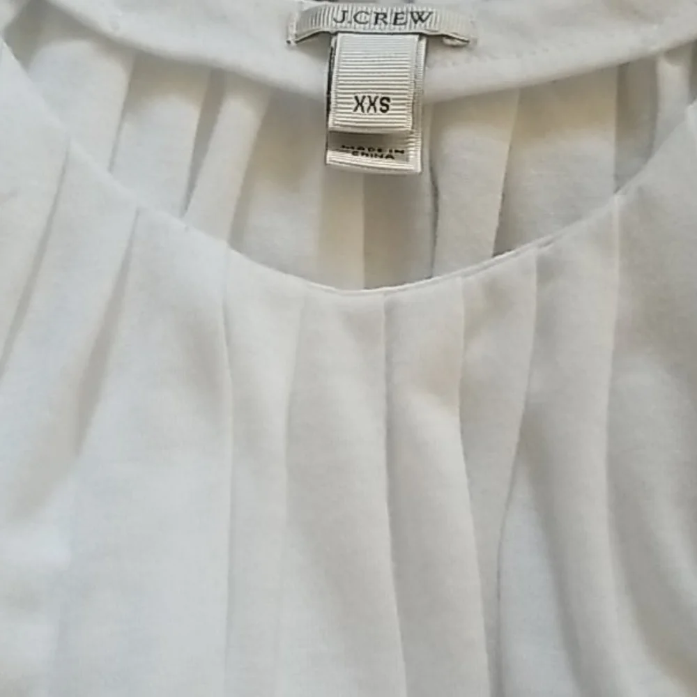 J. Crew Accordian Pleat color block top, sz XXS
